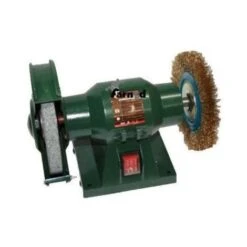 SMERIGLIATRICE MOLA MOLETTA DA BANCO SPAZZOLA 150mm 150W AFFILATRICE SMUSSATRICE OX