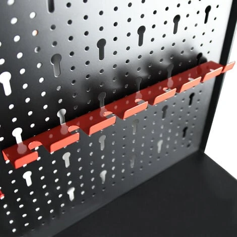Banco Da Lavoro Banco Per Utensili Con Cassetto E Parete Perforata, Banco Da Lavoro Portata Del Banco Da Lavoro 100 Kg, 81 X 41 X 155cm HENGMEI - immagine 3