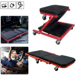 Carrelli Sottomacchina 2 In 1 Officina Tavola Rotante Officina Sgabello Officina Divano Montaggio Divano Con Ruote A 360° Fino A 150 Kg HENGMEI