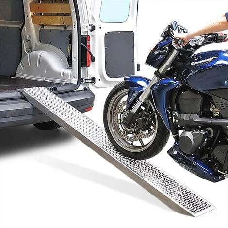 Rampe Di Carico 2x Rampe Di Carico Per Moto, Scooter, Quad, Trattorino, Furgone, Carrello Carico Massimo 200kg Per Rampa HENGMEI - immagine 3