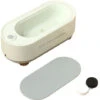 Detergente Per Gioielli Ad Ultrasuoni Strumento Di Pulizia Portatile Detergente Per Vibrazioni Ad Alta Frequenza Per Lenti A Contatto Oro Argento Occhiali Orologio Anello Monete (bianco, H44954-2)