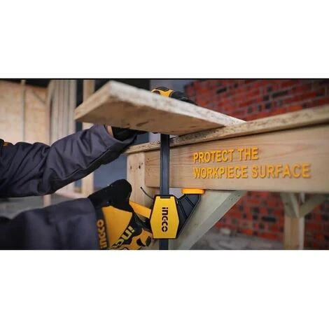 Morsetto A Sgancio Rapido Strettoio 80x600 Mm 24 Pollici Per Falegname INGCO - immagine 3