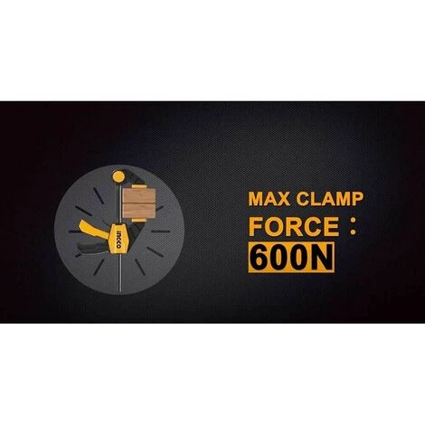 Morsetto A Sgancio Rapido Strettoio 80x600 Mm 24 Pollici Per Falegname INGCO - immagine 5