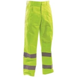 Pantaloni Ad Alta Visibilità Estivi Gialli, Misura: XL (56/58)