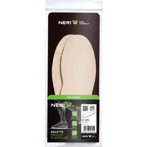 Solette Professionali Di Ricambio Sagomate In Cuoio Per Scarpe Da Lavoro -43 - immagine 3