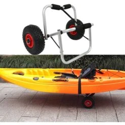 Hengda Carrello Da Trasporto Per Kayak In Alluminio Larghezza Regolabile Max 80 Kg