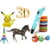 Penna 3D Penna Per Stampa 3D Con PLA Compatibile E Display LCD Penna 3D Regolabile In Temperatura Per Bambini Blu