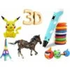 Penna 3D Penna Per Stampa 3D Con PLA Compatibile E Display LCD Penna 3D Regolabile In Temperatura Per Bambini Blu