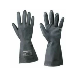 Guanti Guanto In Lattice Industriale Gomma Lavoro Officina Neri Boxer Line Nero Taglia: 9