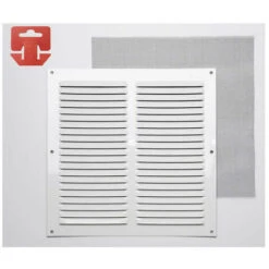 Griglia Fepre Zanzariera Laccato Alluminio Bianco (25 X 25 Cm)