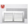 Griglia Fepre Zanzariera Alluminio Cromato (30 X 15 Cm)