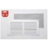 Griglia Fepre Zanzariera Laccato Alluminio Bianco (30 X 15 Cm)