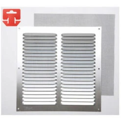 Griglia Fepre Zanzariera Alluminio Cromato (25 X 25 Cm)