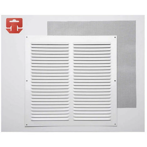 Griglia Fepre Zanzariera Laccato Alluminio Bianco (30 X 30 Cm)