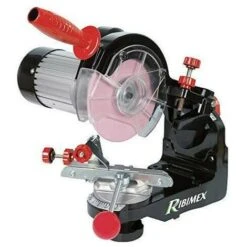 RIBIMEX PRS660 - Affilacatene Affila Mola Per Catene Motosega Angolo Regolabile Elettrico 85W