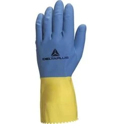 M GUANTO LATTICE FLOCCATO NUOTO LUNGHEZZA 30CM SPESSORE 0.60MM COLORE BLU-GIALLO TAGLIA 8/9 PAIA DELTAPLUS 406206