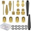 Adattatore Valvola Bici Adattatore Valvola Bici Kit Adattatore Valvola Bici Rame Puro Av Dv Sv Adattatore Valvola Bici Con Anello Di Tenuta Accessori Per Valvole Bici Valvola Inferiore Pompa A Sfera P