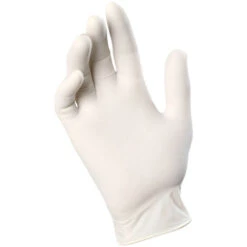 Guanti In Lattice Spessorati E Lubrificati 0,07 Mm Tg.XL Bianco FERWORK - 100 Pz