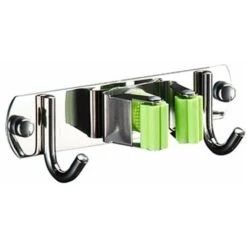 Porta Scopa Porta Scopa A Parete, Organizer Per Scopa Porta Scopa Porta Scopa In Acciaio Inossidabile Per Cucina, Bagno, Giardino E Ufficio -B