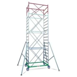 Trabattello Mobile Professionale Per Edilizia In Ferro Zincato Impalcatura Altezza Lavoro: 380