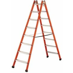 Scala Isolante Doppia In Vetroresina - Altezza Massima Di Lavoro : 1.92m - 4255004