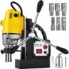 VEVOR Trapano Elettrico Magnetico MD40, Motore Del Sistema Di Perforazione Magnetico Ad Alta Potenza 1100 W, 220 V, 50 Hz, Con Set 6 Frese In HSS, Usa