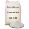 Sabbia Abrasiva Di Vetro Microsfere Di Vetro 25 KG 177-400µm Sabbiatura Per Legno, Pietra, Cemento, Metalli E Marmi
