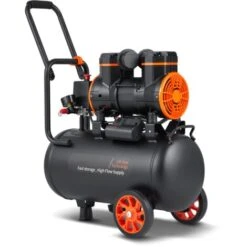 VEVOR Compressore Aria Portatile A Secco 1450W Serbatoio 24L 70dB Velocita 2800RPM