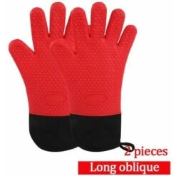 None Guanti Resistenti Al Calore Per Uso Alimentare - 2 Pezzi Rossi