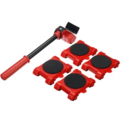 Sollevatore Per Mobili Portata Massima: 150 Kg Con 4 Ruote Piroettanti In Acciaio