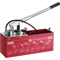 VEVOR Druck Prüfpumpe 725 PSI Abdrückpumpe 45 Ml Prüfpumpe 5 MPa Befüllpumpe 0-50 Bar Heizleckdruckprüfpumpe 650x165x260mm Ideal Für Wasserleitungssys