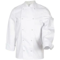 Giacca Da Cuoco Unisex A Maniche Lunghe Robur Melbourne Bianco XL