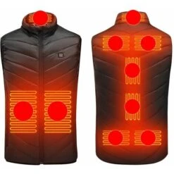 Gilet Riscaldato Gilet Riscaldante Riscaldato USB Gilet Riscaldante Invernale Gilet Nero M(esclusa La Banca Di Potere)