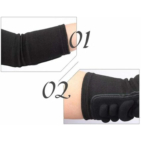 2 Pezzi Gomitiere Guardia Mountain Bike Equitazione Protezione Gomito Supporto Sci Moto Ciclismo Downhill Protezioni (nero) - immagine 5