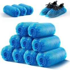 Copriscarpe Copriscarpe Larghi Usa E Getta Copriscarpe Impermeabili Stivali E Copriscarpe Durevoli Blu