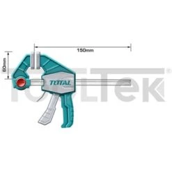 MORSETTO FALEGNAME SERRAGGIO SGANCIO RAPIDO 150mm TOTAL