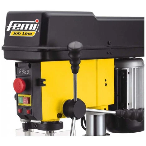 TRAPANO A COLONNA DA BANCO MANDRINO AUTOSERRANTE 16mm 550W DIGIMAX 16B PRO FEMI - immagine 4