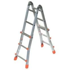 SCALA ALLUMINIO MULTIUSO 92cm 3 GRADINI ALLUNGABILE REGOLABILE FACAL