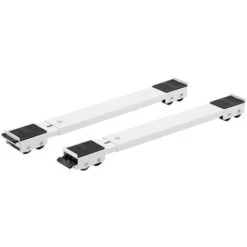 BASI RULLI ESTENSIBILI 2pz 40-60cm TRASPORTO MOBILI LAVATRICI 250Kg