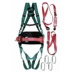 Wolfpack Kit Di Sicurezza Imbracatura Anticaduta N. 2 (7 Pezzi) EN361