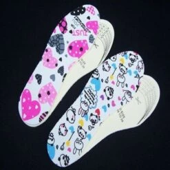 Trade Shop - Coppia Di Solette Traspiranti Piede Benessere Scarpe Bambini Fantasia