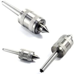 Trade Shop - Contropunta Punta Rotante Per Tornio Professionale Cono Morse Con Attacco Mt2