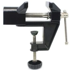 Trade Shop - Morsa Da Banco 50 Mm Fisso Tavolo Morsetto Girevole Base Fissa