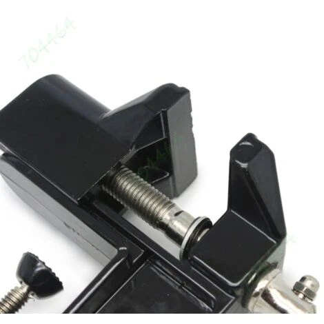 Trade Shop - Morsa Da Banco 50 Mm Fisso Tavolo Morsetto Girevole Base Fissa - immagine 2