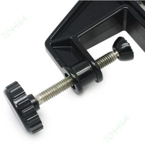 Trade Shop - Morsa Da Banco 50 Mm Fisso Tavolo Morsetto Girevole Base Fissa - immagine 4