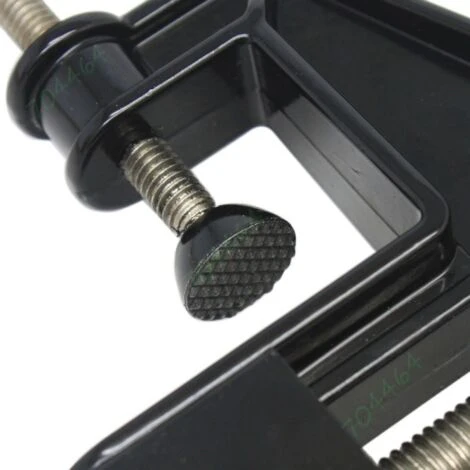 Trade Shop - Morsa Da Banco 50 Mm Fisso Tavolo Morsetto Girevole Base Fissa - immagine 5