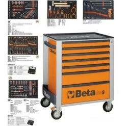 Beta C24S O7/M Cassettiera Mobile Con Assortimento 309 Utensili
