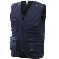 Gilet Da Lavoro Multi Tasche Siggi Chrome - Blue, Misura: 2XL (60/62)