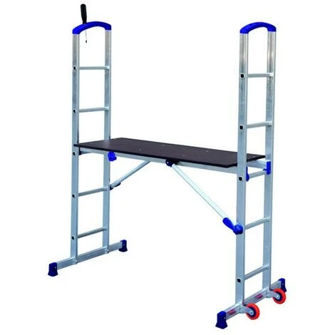 Ponteggio Mobile 2.9 M Scala Trabattello In Alluminio Ruote Facal Zoppo Edilizia - immagine 2