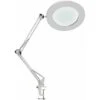 Lampada D'ingrandimento A LED 5X, Lampada Da Scrivania Con Ingrandimento Con Morsetto Per Braccio Oscillante In Metallo, 3 Modalità Di Colore Dimmer Continuo, Funzione Di Memoria, Bianco, Per Riparare